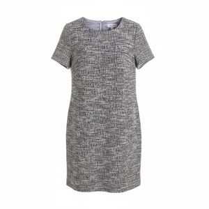 Calvin Klein Black and White Textured Mini Dress